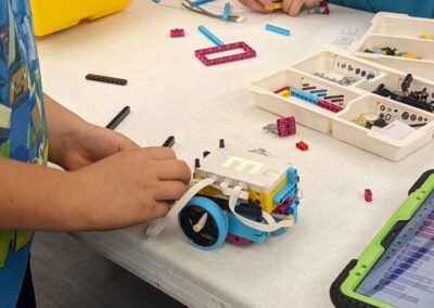 robots being built on a table